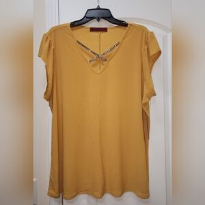 Elegant Mustard Women's Blouse